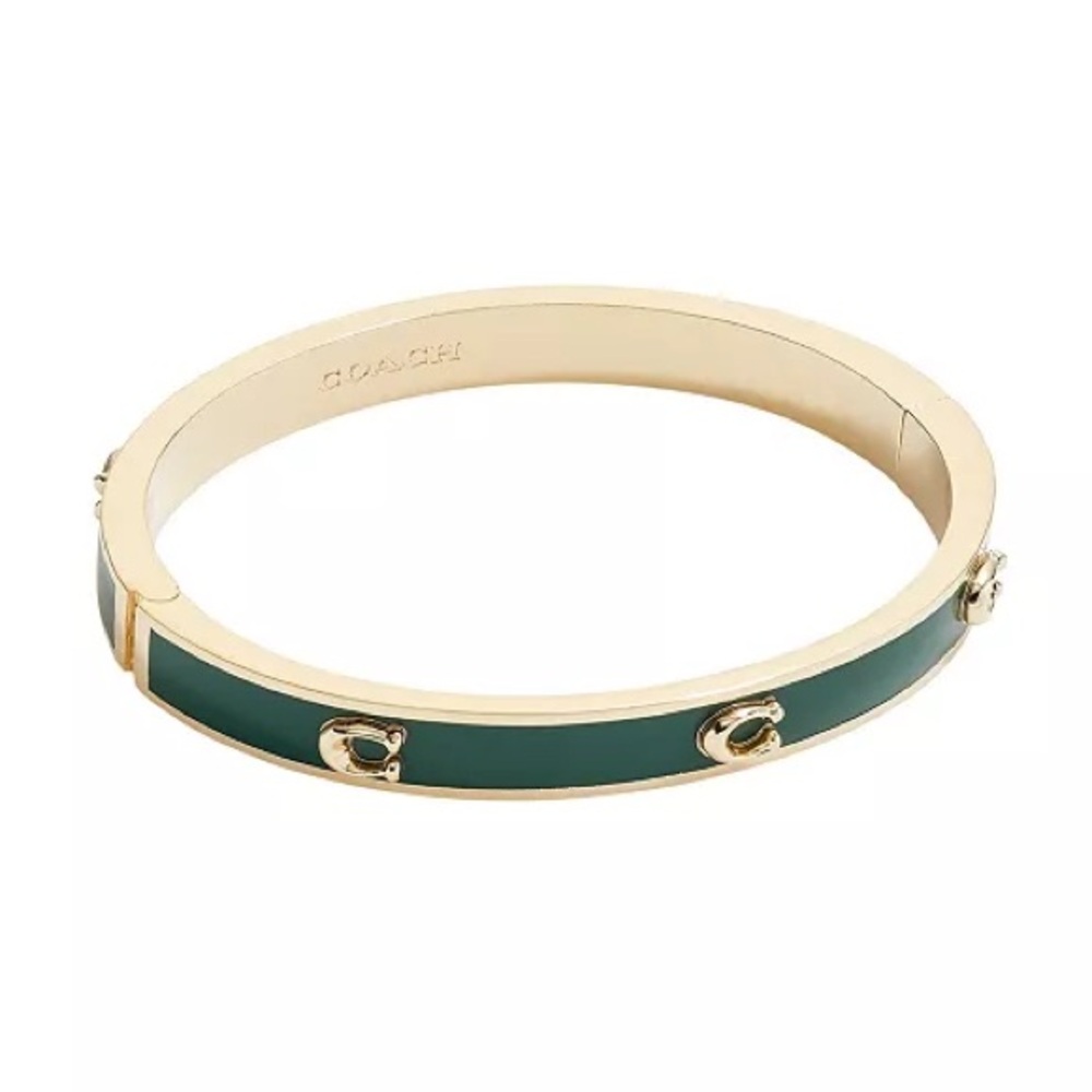 Coach Gold and Green Enamel Bracelet - Picture 2 of 6